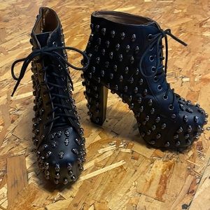 Jeffrey Campbell Skulls Havana last lita skull size 8